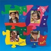 Unfinished Wood Connect-It Puzzle Frame Craft Kit (makes 12)