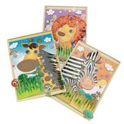 Animal Sticker Scenes 3-D Craft Kit (makes 12)