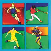 Sports Sun Catchers Craft Kit (makes 12)