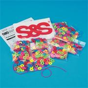 Rainbow Bead Bracelet Craft Kit (makes 12)