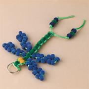 Fuzzy Pony Bead Dragonfly Craft Kit (makes 12)