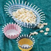Mini and Maxi Plastic Weaving Bowls  (pack of 36)