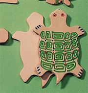 Leather Shape 3" - Turtle  (pack of 25)