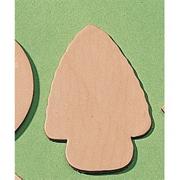 Leather Shape  3-1/2" - Arrowhead  (pack of 25)