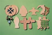 Leather Shapes - Assorted  (pack of 25)