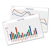 Write & Wipe Graph Desk Mats (set of 30)