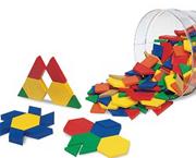 Plastic Pattern Blocks  (set of 250)