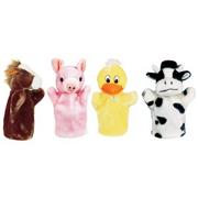 Animal Hand Puppet Set: Farm (set of 4)