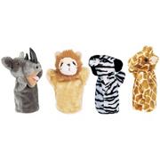 Animal Hand Puppet Set: Zoo (set of 4)