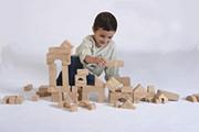 Woodgrain Foam Blocks, 80 pcs. (set of 80)