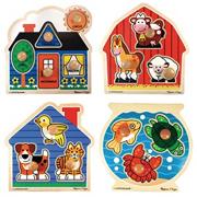 Melissa & Doug� Jumbo Knob Puzzles (set of 4)