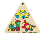 Vehicles Triangle Wood Puzzle