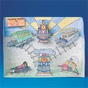 Railroad Museum Diorama (pack of 12)