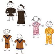Multi-Ethnic Costumes (set of 6)