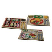 Ethnic Food Puzzle Set (set of 3)