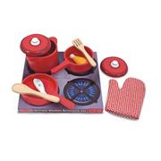 Melissa & Doug� Play Food Wooden Kitchen Accessory Set (set of 8)