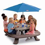 Little Tikes� Fold N Store Picnic Table with Umbrella