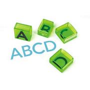 Jumbo 1" Uppercase Alphabet Transparent Stamps