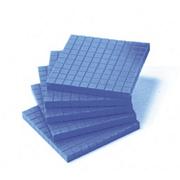 Base Ten Blue Flats, Pack of 10