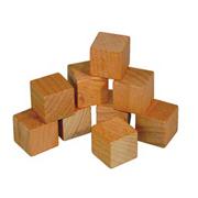 Wooden Cubes 3/4" Set of 100