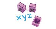 Transparent Lowercase Letter Stamps