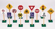 Block Play Traffic Signs  (set of 13)