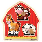Melissa & Doug� Barnyard Animals Jumbo Knob Puzzle