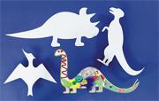 Precut Cardboard Shapes -  Dinosaurs  (pack of 24)