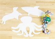 Precut Cardboard Shapes Small - Sea Animals  (pack of 24)