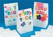 Color-Me� White Paper Bags  (pack of 50)