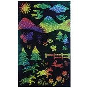 Rainbow Sparkle Soft-Scratch Glitter Board, 8-1/2x11"   (pack of 10)