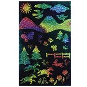 Rainbow Sparkle Soft-Scratch Glitter Board, 8-1/2"x11"  (pack of 30)