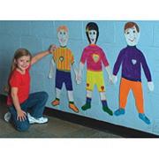 Life-Size Finger Paint Paper - Kid Shape  (pack of 24)