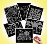 Scratch-Art� Pattern Paper, 8-1/4" x 11" (pack of 60)