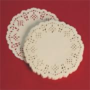 4-1/2" Round Shaped Doilies - White  (pack of 100)