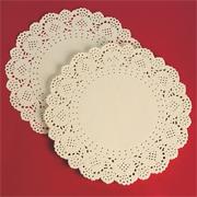 8" Round Paper Lace Doilies - White  (pack of 100)