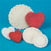 Heart-Shaped Paper Lace Doilies, 4"  (pack of 100)