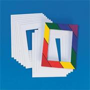 White Precut Mats 5"x7"  (pack of 12)