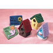More info about Plaster Birdhouses (pack of 36) Plaster Birdhouses (pack of 36)