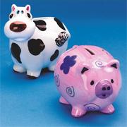 Color-Me� Cow Bank  (pack of 12)