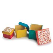 Paper Mache Nested Boxes - Square (set of 3)