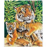 Tiger and Cubs Pencil-by-Number