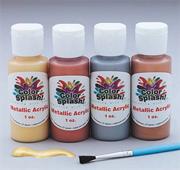 More info about 1-oz. Color Splash!® Metallic Acrylic Paint (set of 4) 1-oz. Color Splash!® Metallic Acrylic Paint (set of 4)