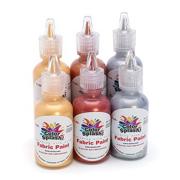 Color Splash!� Metallic Fabric Paint 1-oz  (pack of 6)