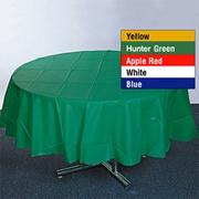 84" Round Plastic Table Cover