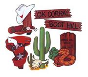 Western Cutouts  (pack of 6)