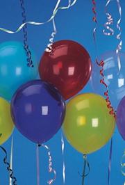 9" Latex Balloons - Assorted Colors  (pack of 25)