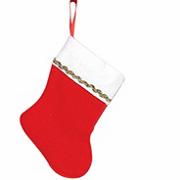5 1/2" Red Plush Stockings  (pack of 12)