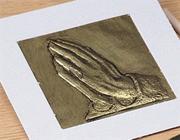 Praying Hands Raised Foil Plaque Craft Kit (makes 53)