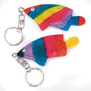 Gone Fishin' Wooden Key Chains Craft Kit (makes 12)